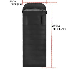Hands-Free 4-Season Goose Down Sleeping Bag – Semi-Rectangular Comfort -13℉ to 64℉