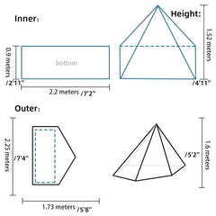 1 Person Tent Ultralight Waterproof 3 Season for Backpacking and Camping