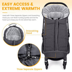 Cozy Baby Sleeping Bag Stroller Warm Bunting Bag For 6-36M