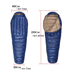 4-Season Goose Down Mummy Sleeping Bag for Backpacking & Camping – Lightweight, Waterproof
