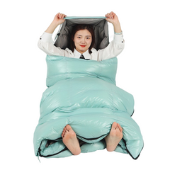 All-Season Lightweight Down Sleeping Bag For Backpacking and Camping, Comfort 64°F to -13°F