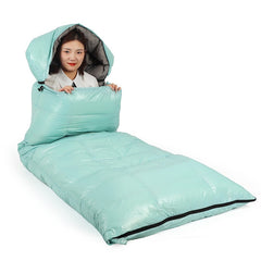 All-Season Lightweight Down Sleeping Bag For Backpacking and Camping, Comfort 64°F to -13°F