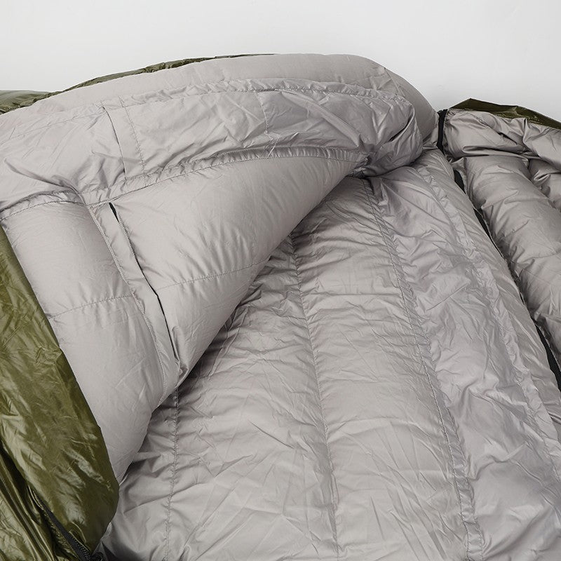 Hands-Free 4-Season Goose Down Sleeping Bag – Semi-Rectangular Comfort -13℉ to 64℉