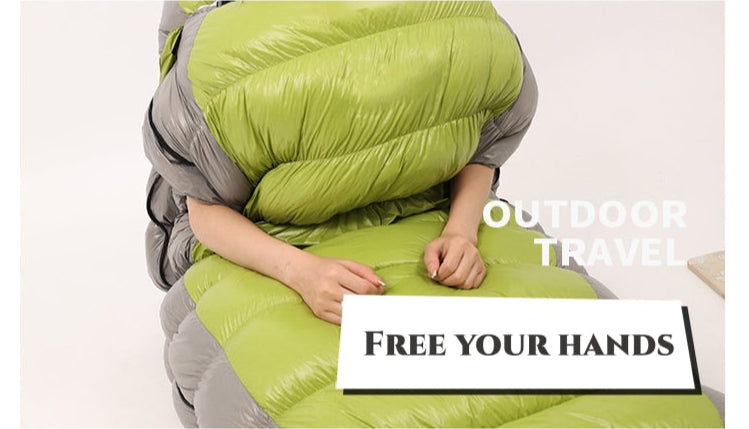 4-Season Goose Down Mummy Sleeping Bag – Comfort Rating -13℉ to 64℉, Waterproof, Lightweight & Packable