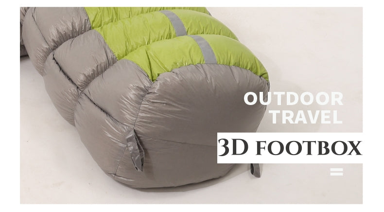 4-Season Goose Down Mummy Sleeping Bag – Comfort Rating -13℉ to 64℉, Waterproof, Lightweight & Packable