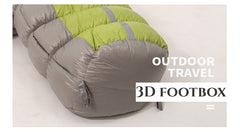 4-Season Goose Down Mummy Sleeping Bag – Comfort Rating -13℉ to 64℉, Waterproof, Lightweight & Packable