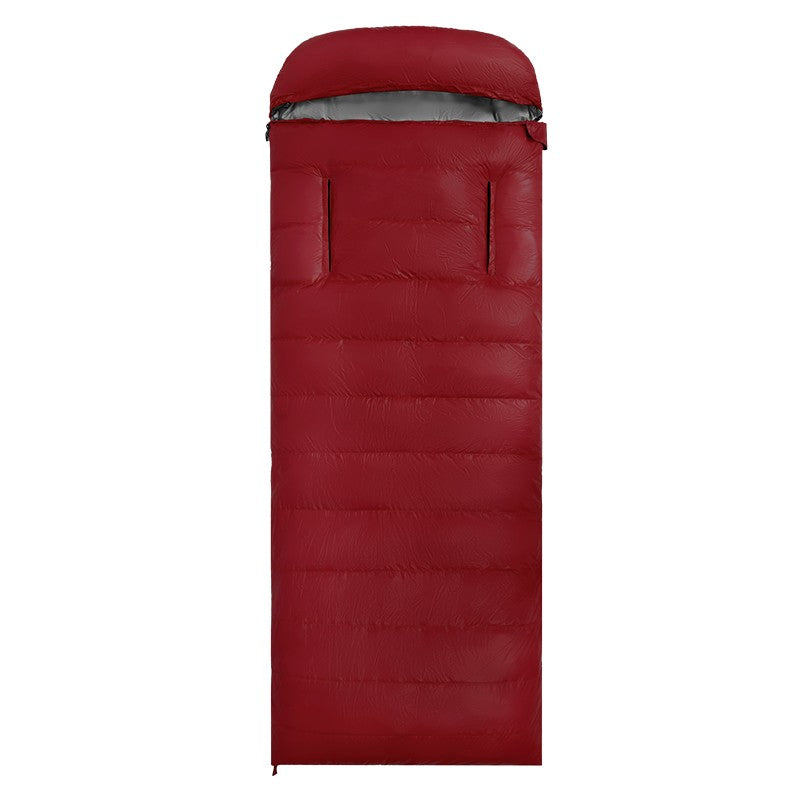 Hands-Free 4-Season Goose Down Sleeping Bag – Semi-Rectangular Comfort -13℉ to 64℉
