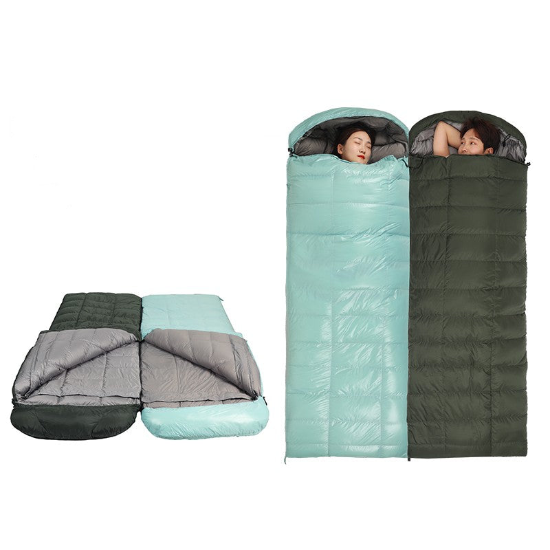 All-Season Lightweight Down Sleeping Bag For Backpacking and Camping, Comfort 64°F to -13°F