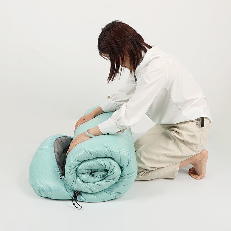 Lightweight Goose Down Sleeping Bag – Comfort 64°F to -13°F, All-Season Camping & Hiking, Waterproof Outdoor Sleeping Bag