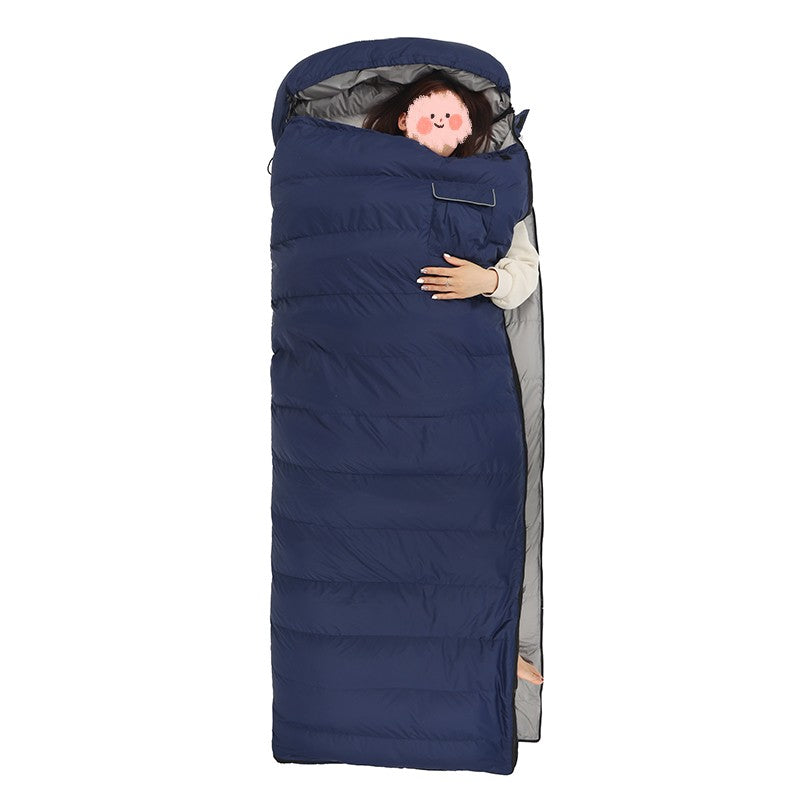 All-Season Goose Down Sleeping Bag- Lightweight Waterproof Camping & Backpacking Comfort -13°F to 64°F