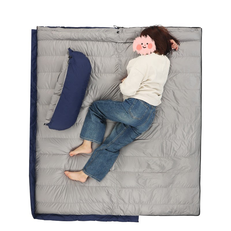 All-Season Goose Down Sleeping Bag- Lightweight Waterproof Camping & Backpacking Comfort -13°F to 64°F